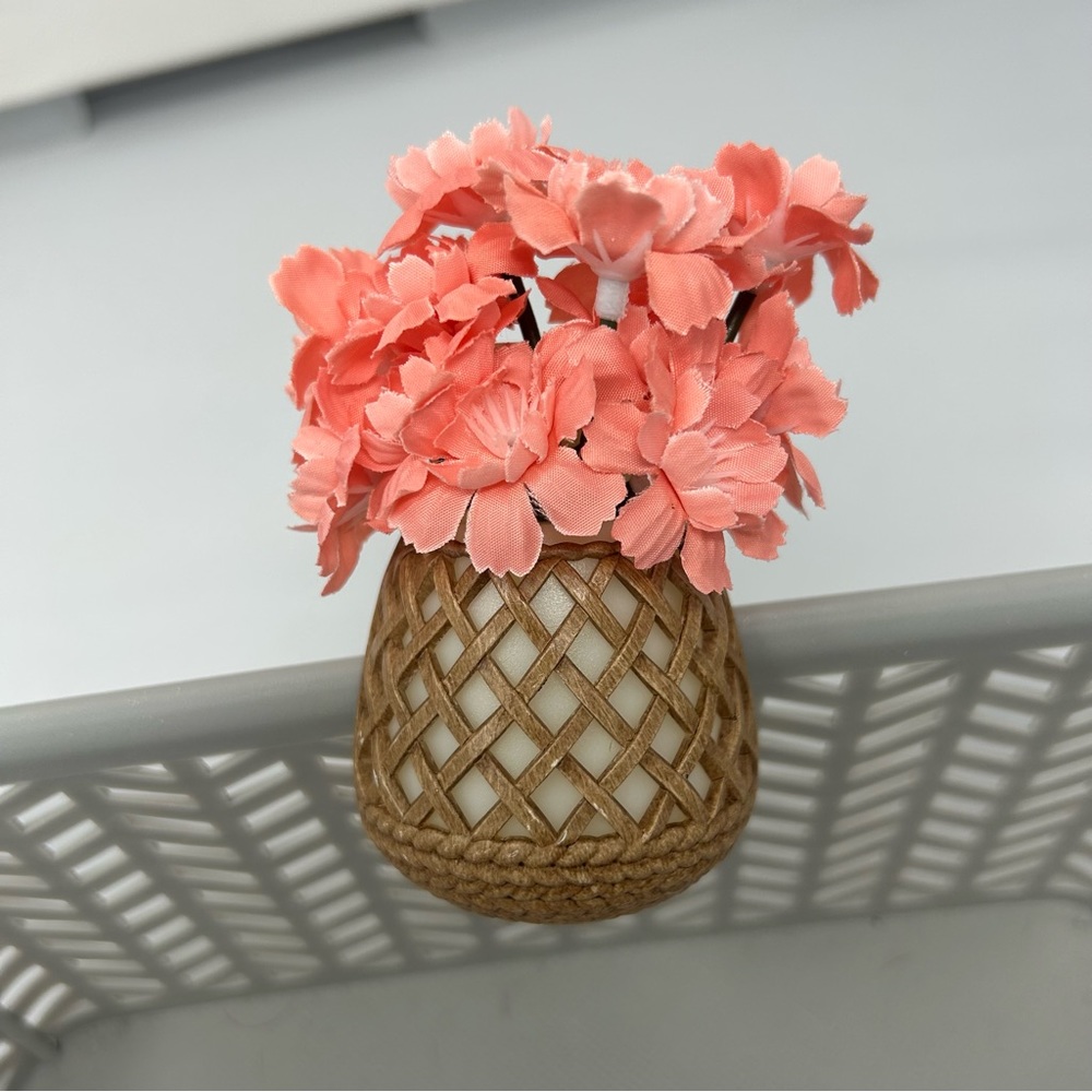 Better Homes & Gardens Pink Flower in Basket Wall Plug In Fragrance Diffuser